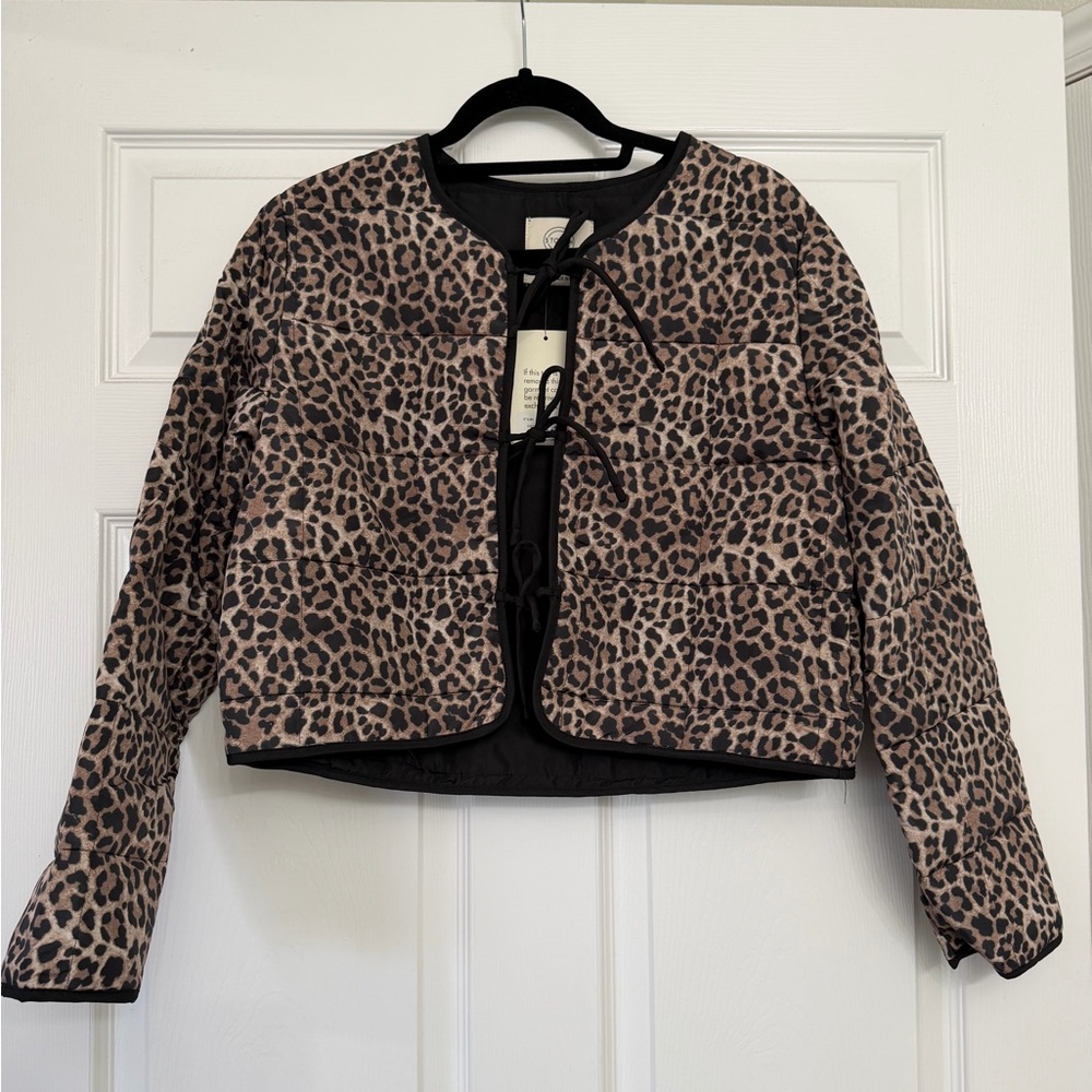 NWT Bohme Armani Leopard Jacket | Size Medium - Picture 1 of 6